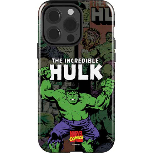 Marvel Classic Comics Hulk Fighter Vintage iPhone 15 Pro Impact Case